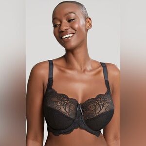 NWT Panache Andorra Full Cup Bra Size 32F in Black